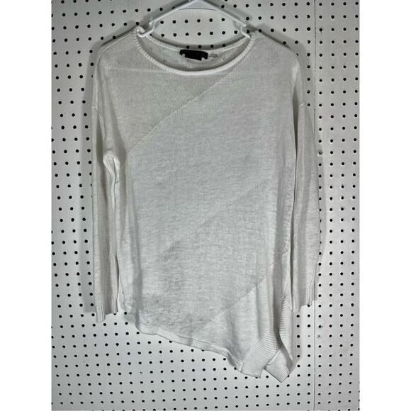 Alice + Olivia asymmetrical linen top - Picture 1 of 4